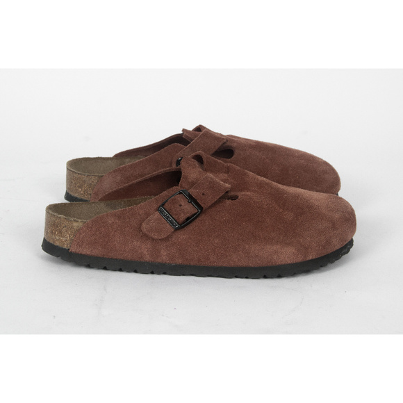 Birkenstock Shoes - Birkenstock Boston Suede Leather Clogs Sandals